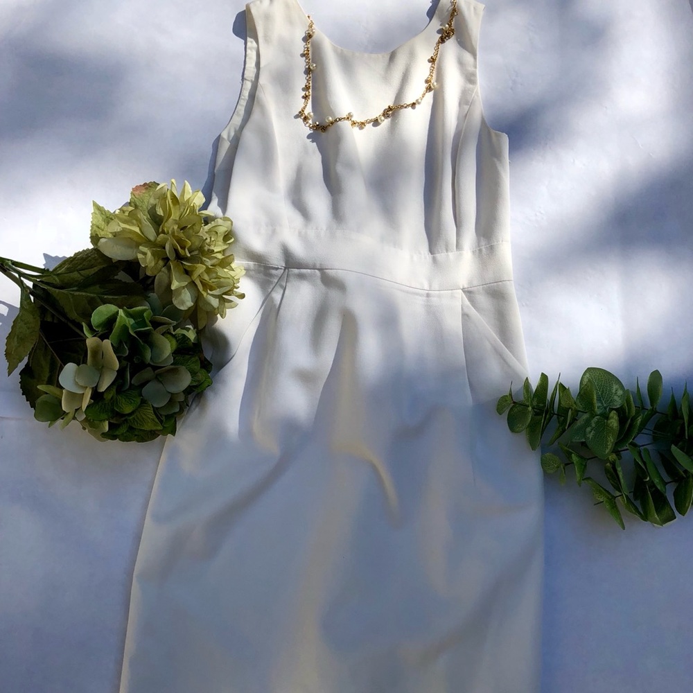 J. Crew bow-back suiting dress